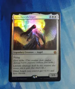 Lyra Dawnbringer Foundations Foil NM Magic The Gathering - Image 1