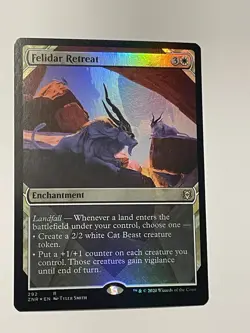 MTG Felidar Retreat NM (Showcase) Zendikar Rising Foil Magic The Gathering - Image 1
