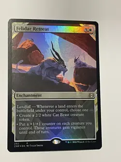 MTG Felidar Retreat NM (Showcase) Zendikar Rising Foil Magic The Gathering - Image 2
