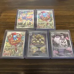 Pokemon TCG Mega Evolution Illustration Rare Full Art Plus Riolu Promo Lot x5 - Image 1