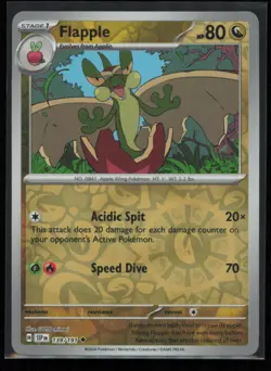 Flapple 139/191 Pokemon Surging Sparks Uncommon Near Mint Reverse Holo - Image 1