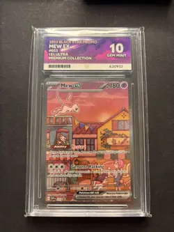 Pokemon TCG Mew EX 053 Black Star Promo 151 UPC Ace 10 - Image 1