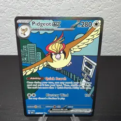 Pidgeot ex 225/197 SIR Special Illustration Rare Pokemon Obsidian Flames - Image 4