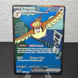 Pidgeot ex 225/197 SIR Special Illustration Rare Pokemon Obsidian Flames - Image 5
