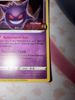 Pokemon Gengar - SWSH241 - Black Star Promo - Lost Origin Prerelease STAMP NM 05 - Image 4