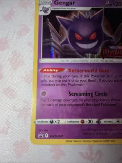 Pokemon Gengar - SWSH241 - Black Star Promo - Lost Origin Prerelease STAMP NM 05 - Image 5
