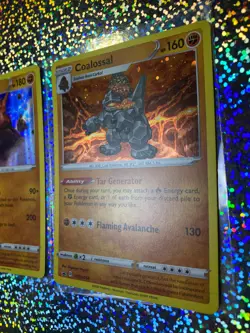 Pokemon TCG Coalossal: Holo 080/163; Reverse Holo 107/192; Promo SWSH054 - Image 4