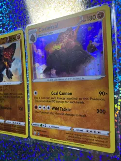 Pokemon TCG Coalossal: Holo 080/163; Reverse Holo 107/192; Promo SWSH054 - Image 5