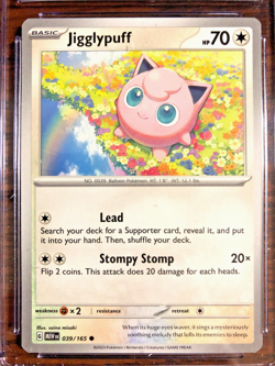 Jigglypuff Common #039 - CGC GEM MINT 10 - Scarlet & Violet 151 - Pokemon TCG - Image 2
