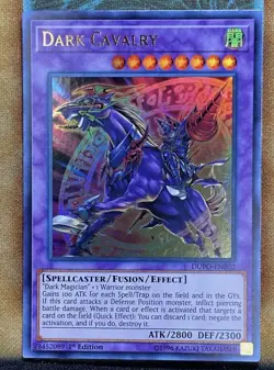 Yugioh Dark Cavalry DUPO-EN002 Ultra Rare 1st Ed NM - Image 1