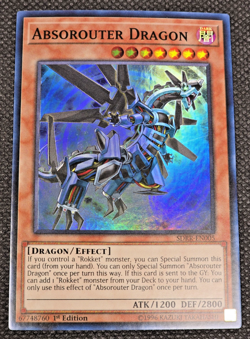 Yugioh! LP Absorouter Dragon - SDRR-EN005 - Super Rare - 1st Edition LP+ -- L47 - Image 2
