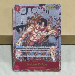 One Piece Portgas.D.Ace OP02-013 OG Paramount War Manga Alt Art English - Image 2