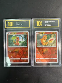 Pokemon Card 2022 S-Chinese Charmander csm1aC 002/151 002/150 Golden Pyxis10 - Image 1