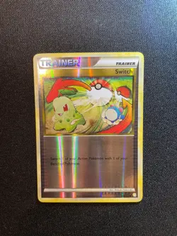 Pokemon TCG Switch trainer card 102/123 HeartGold SoulSilver NM - Image 1