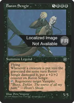 MRM VF/FR Baron Sengir PLAYED MTG magic HML - Image 1