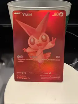 Pokemon TCG Black Bolt White Flare Red Victini Card 171/086-ENGLISH - Image 1