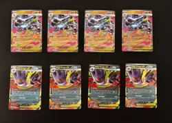 Pokemon TCG- Mega Charizard EX 013 + Mega Gengar EX 056- 8 CARD LOT NM/M - Image 1