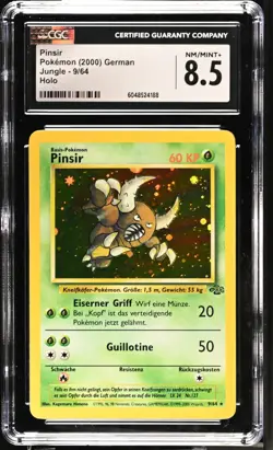 Pokemon Jungle PINSIR German Holo CGC 8.5 (4188) Graded Power - Image 1