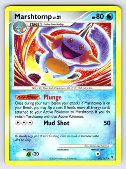 Marshtomp 67/147 2009 Supreme Victors Set Pokemon Card TCG Komiya Art - VLP - Image 1