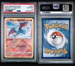 2023 Pokemon Sword and Shield Radiant Charizard Crown Zenith #020 PSA 10 Gem MT - Image 4