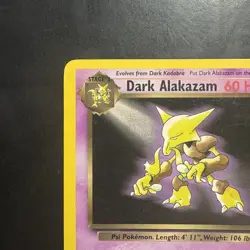 Pokemon Vintage Non-Holo Rare Dark Alakazam Team Rocket 18/82 WotC 2000 - Image 2