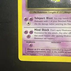 Pokemon Vintage Non-Holo Rare Dark Alakazam Team Rocket 18/82 WotC 2000 - Image 5