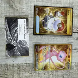 Pokemon 151 Mew ex - 205/165 S&V 151 Golden Hyper Rare & Switch 206/165 NM - Image 1