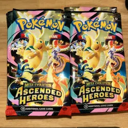 Pokemon Ascended Heroes Opened packs X22 + ETB Box with Players Guide Book - Image 2