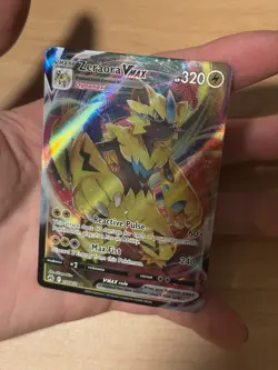 Pokemon Zeraora VMAX 054/159 Crown Zenith Ultra Rare Holo 320 HP Card English - Image 1