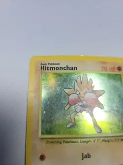 Hitmonchan 7/102 Unlimited Base Set Holo Pokemon Card 1999 WOTC - Played - Image 4
