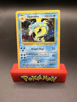 Gyarados Base Set Unlimited 6/102 Holo Rare Pokemon TCG Damaged HP POOR - Image 1