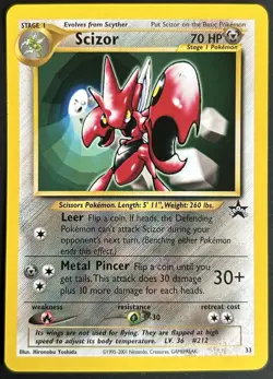 Pokemon TCG Scizor 33 Promo Black Star NM - Image 1