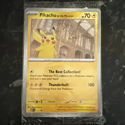 Pokemon Card 2026 Pikachu at the Natural History Museum Sealed Jumbo Promo - Image 1
