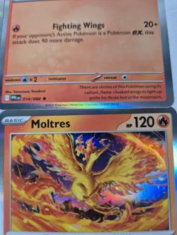Playset 4x Moltres 014/094 Phantasmal Flames Pokemon TCG English Holo Deck Build - Image 3