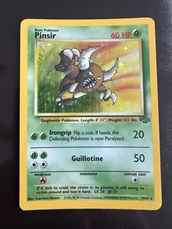 Pinsir - 9/64 - Pokemon Jungle Unlimited Holo Rare Card WOTC LP - Image 1