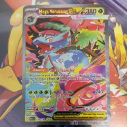 Pokemon TCG Mega Venusaur EX SIR 177/132 Mega Evolutions - NM - Image 1