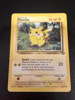 Pokemon TCG Pikachu Jungle 60/64 Regular Unlimited Common (7) - Image 1