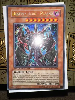 Yugioh Destiny HERO - Plasma CT04-EN003 2007 Collectors Tin 3 copies MP - Image 2