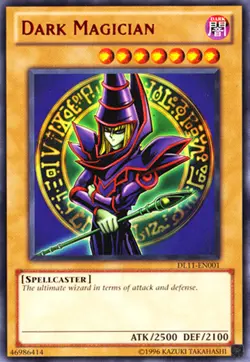 Yugioh! HP Dark Magician - Red - DL11-EN001 - Rare - Unlimited Edition Heavily P - Image 1