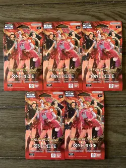One Piece TCG Heroines Edition EB-03 Sleeved Booster Packs Lot of 5 Sealed - Image 1