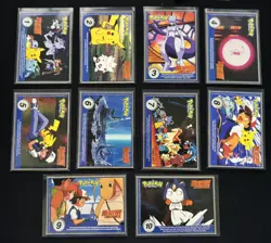 1999 Pokemon "Mewtwo Strikes Back" Movie Scene Cards Set 1-10 - Image 1