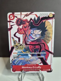 One Piece TCG - Monkey D. Luffy ST01-012 - 3rd Anniversary Promo Card - ENG - NM - Image 1