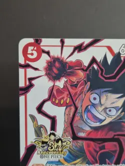 One Piece TCG - Monkey D. Luffy ST01-012 - 3rd Anniversary Promo Card - ENG - NM - Image 2