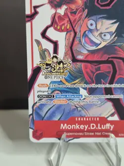 One Piece TCG - Monkey D. Luffy ST01-012 - 3rd Anniversary Promo Card - ENG - NM - Image 5