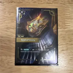 Riftbound Spiritforged Seal of Unity Gear Card 238/223 Collectible Single - Image 1