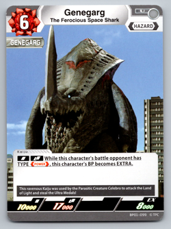 Genegarg: The Ferocious Space Shark BP01-099 - Ultraman Card Game - Image 1