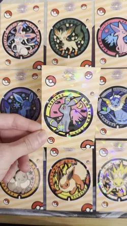Pokemon Let's Go Eevee Card Database - Eeveelutions Pog Set - Image 2