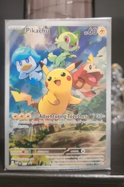 Pikachu 027 Sv: Scarlet & Violet Promo Cards Holo Sealed - Image 1
