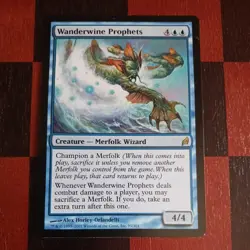 Mtg Wanderwine Prophets LP Lorwyn Magic The Gathering Merfolk Card Rare - Image 1