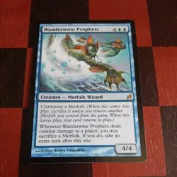 Mtg Wanderwine Prophets LP Lorwyn Magic The Gathering Merfolk Card Rare - Image 2